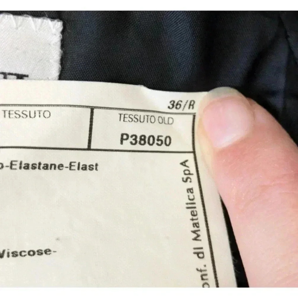 Armani Collezioni Black Wool Blend 3 Button Notch Blazer Size 36R Made In Italy - Picture 6 of 12